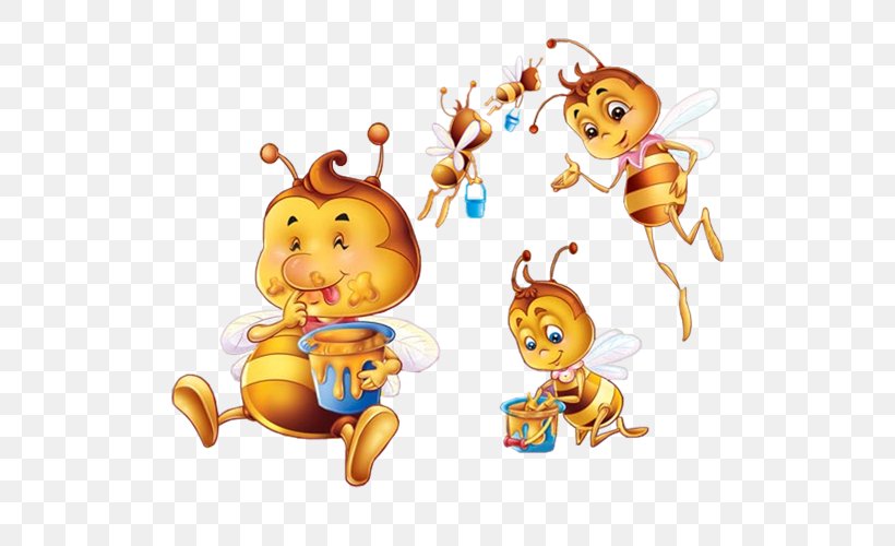 Bee Clip Art Image Drawing, PNG, 588x500px, Bee, Cartoon, Drawing, Food, Honey Download Free
