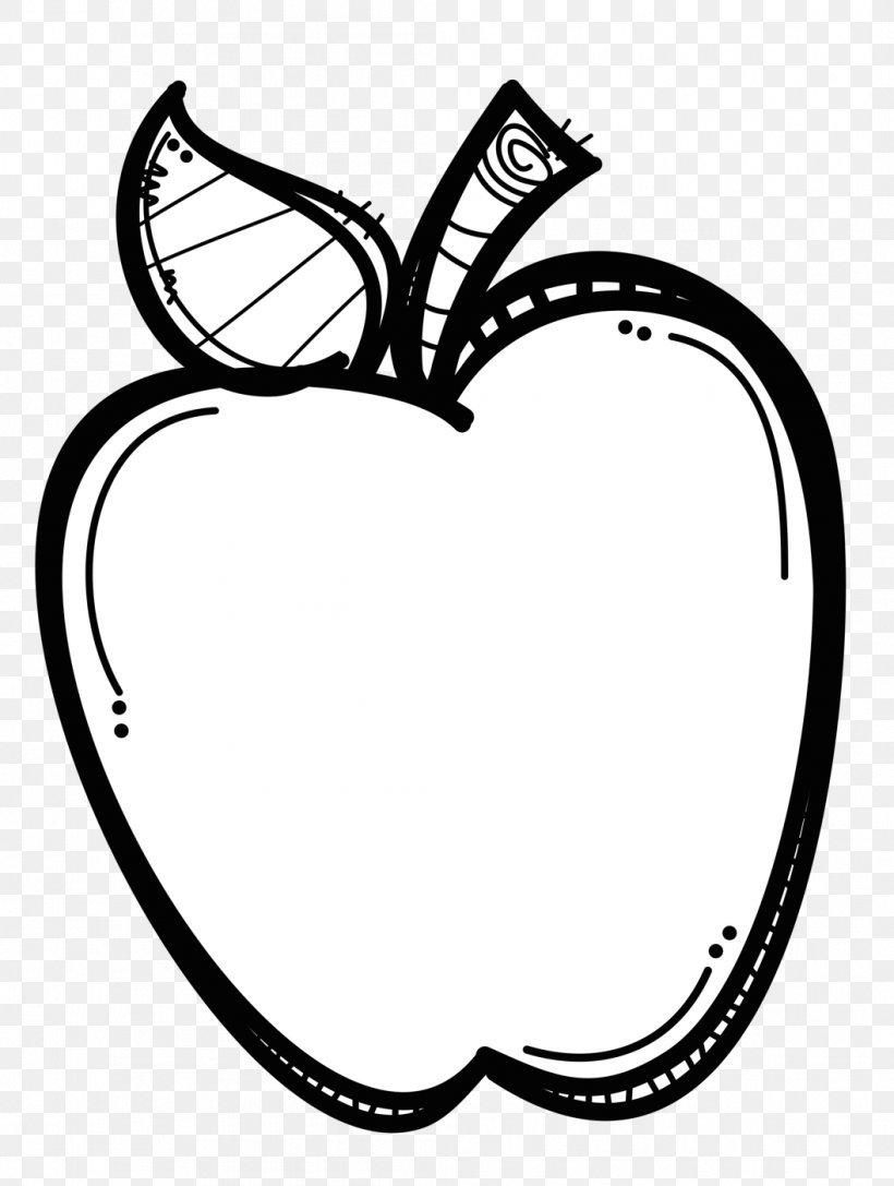 Black And White Apple Clip Art, PNG, 1056x1400px, Black And White, Apple, Area, Artwork, Bicycle Part Download Free