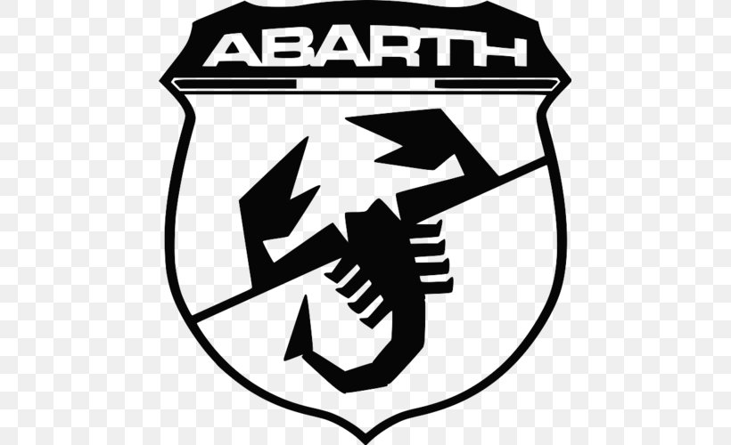 Abarth Car Fiat 500 Fiat Automobiles Sticker, PNG, 500x500px, Abarth, Abarth Grande Punto, Area, Artwork, Black Download Free