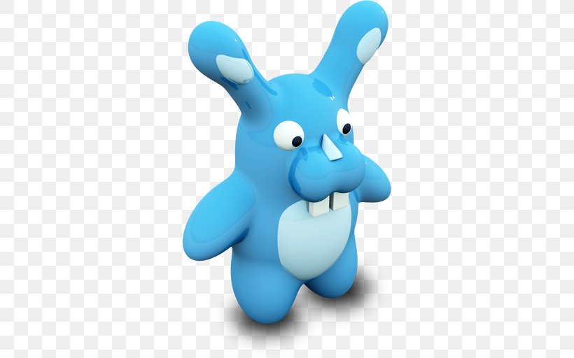Download, PNG, 512x512px, Symbol, Blue, Easter Bunny, Figurine, Rabbit Download Free