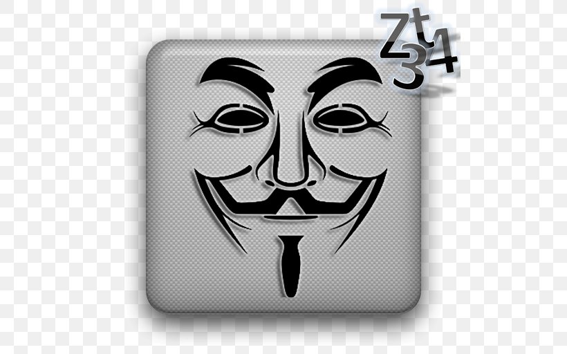 Guy Fawkes Mask Gunpowder Plot T-shirt Anonymous, PNG, 512x512px, Guy Fawkes Mask, Anonops, Anonymous, Black And White, Brand Download Free