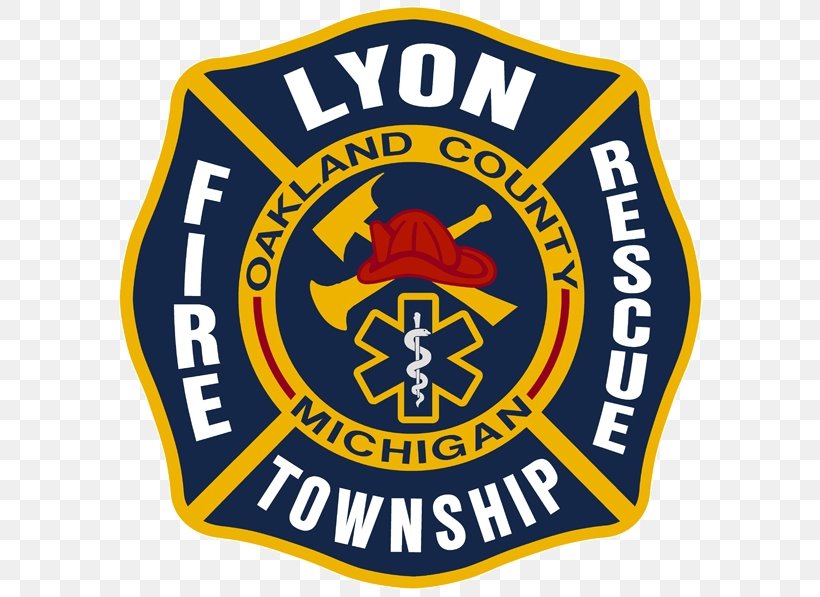 Lyon Township Fire Department Organization New Hudson Fire Chief, PNG, 600x597px, Organization, Area, Badge, Brand, Emblem Download Free