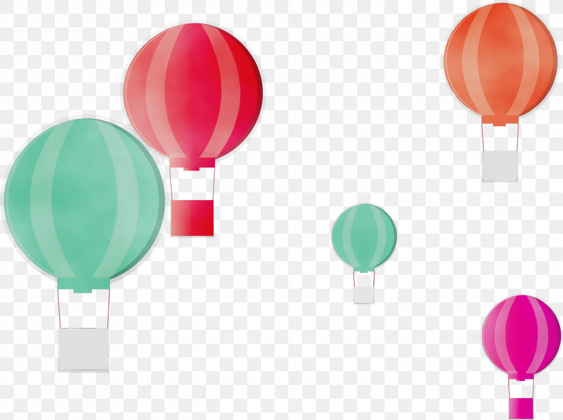 Hot Air Balloon, PNG, 3000x2239px, Hot Air Balloon, Balloon, Floating, Magenta, Paint Download Free