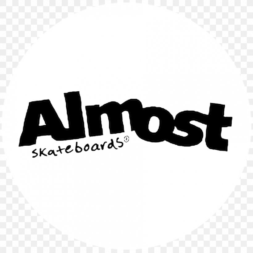 Logo Brand Almost Skateboards Product Design Font, PNG, 900x900px, Logo, Almost Skateboards, Black, Black And White, Black M Download Free