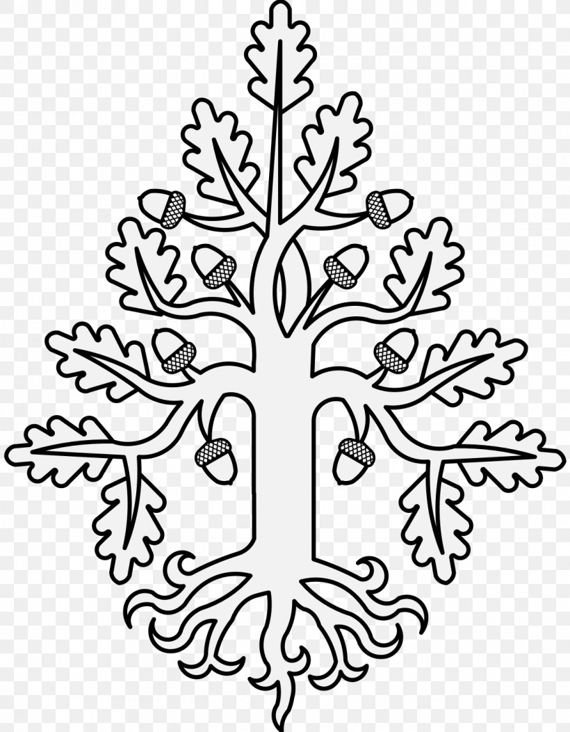 Tree Oak Heraldry Art Drawing, PNG, 1142x1467px, Tree, Acorn, Art, Black, Black And White Download Free
