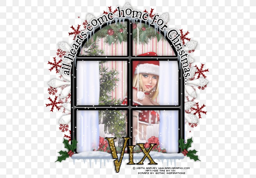 Window Christmas Ornament Floral Design Picture Frames, PNG, 547x571px, Window, Christmas, Christmas Decoration, Christmas Ornament, Decor Download Free