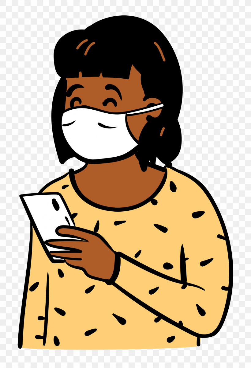 Woman Medical Mask Coronavirus, PNG, 1711x2500px, Woman, Behavior, Cartoon, Coronavirus, Geometry Download Free