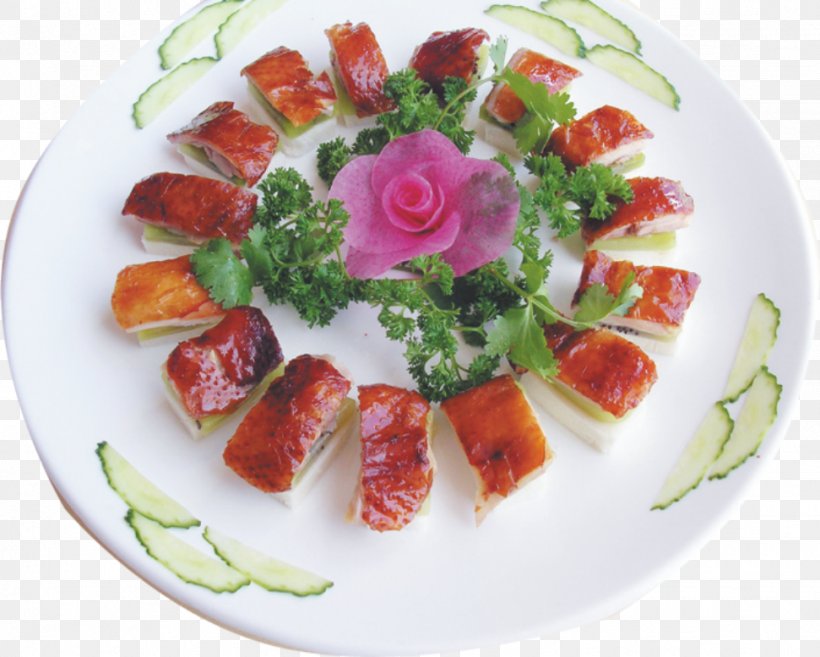 Carpaccio Peking Duck Roast Chicken Chinese Cuisine Prosciutto, PNG, 971x778px, Carpaccio, Appetizer, Asian Food, Bresaola, Chinese Cuisine Download Free