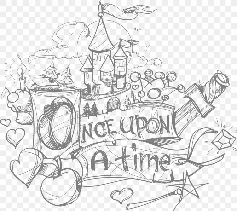 Grimms' Fairy Tales Coloring Book, PNG, 2026x1803px, Fairy Tale, Area, Art, Artwork, Black And White Download Free
