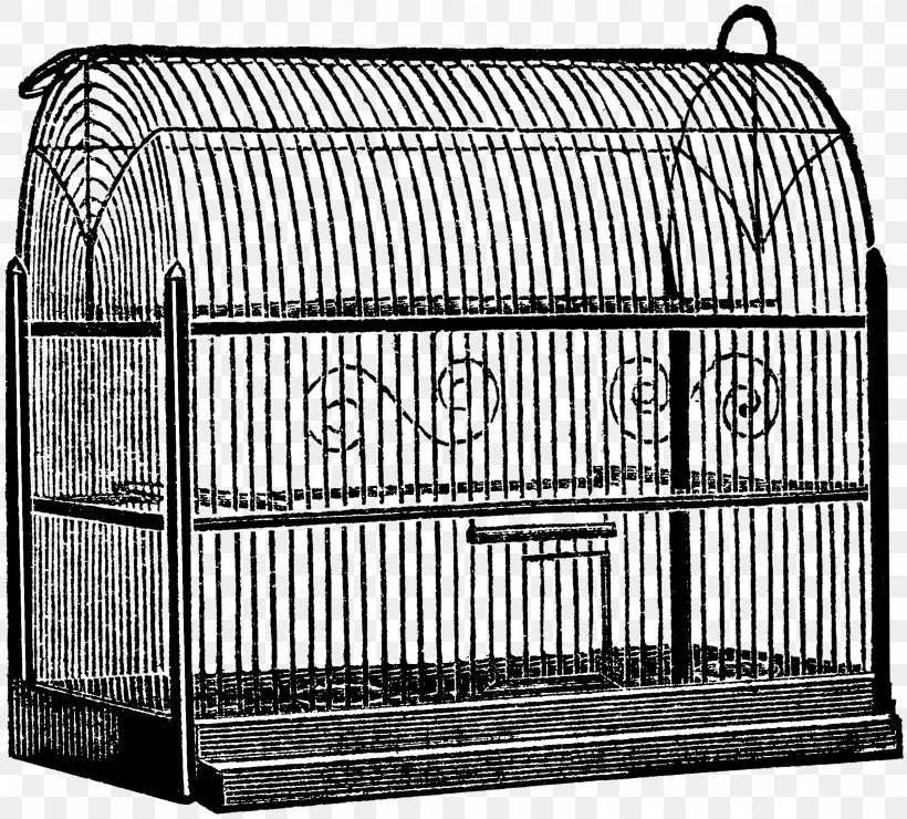 Cage Dog Crate Furniture, PNG, 2400x2168px, 4k Resolution, Cage, Basket, Black And White, Crate Download Free