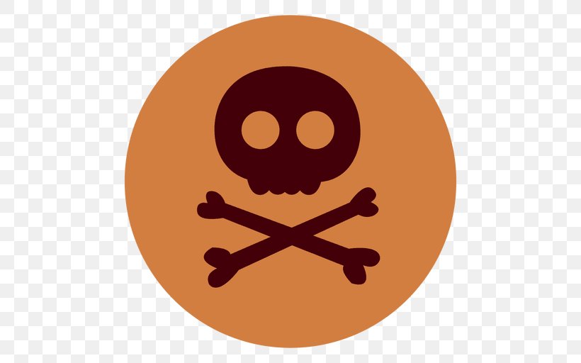 Symbol, PNG, 512x512px, Symbol, Bone, Logo, Orange, Skull Download Free