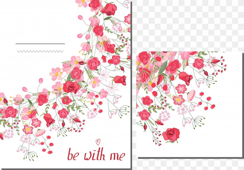 Floral Design Euclidean Vector Rose, PNG, 4036x2820px, Floral Design, Art, Blossom, Flora, Floristry Download Free