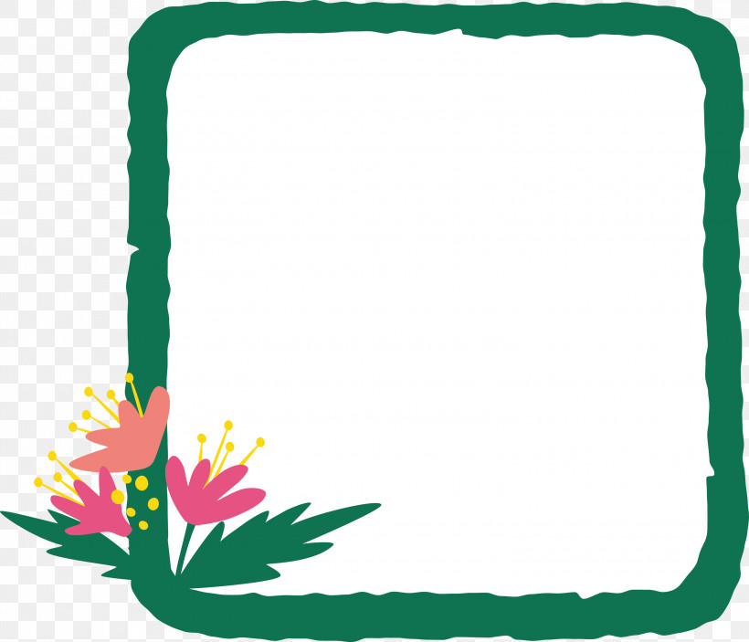 Flower Frame, PNG, 3000x2572px, Flower Frame, Film Frame, Flower, Green, Leaf Download Free
