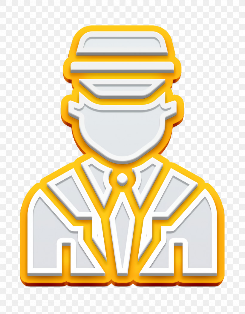 Chauffeur Icon Jobs And Occupations Icon, PNG, 910x1162px, Chauffeur Icon, Jobs And Occupations Icon, Logo, Sticker, Yellow Download Free