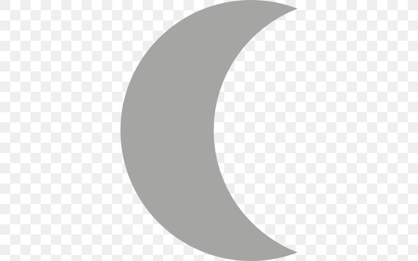 Crescent Moon Lunar Phase Vector Graphics, PNG, 512x512px, Crescent, Black And White, Full Moon, Lunar Calendar, Lunar Phase Download Free
