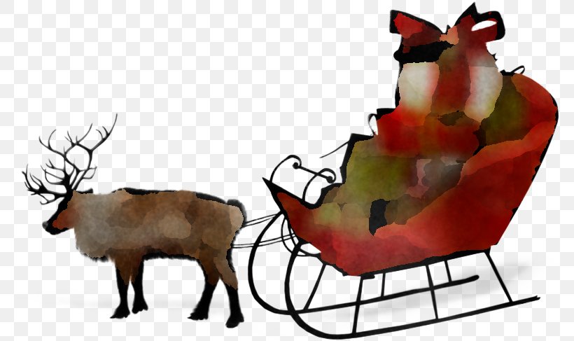 Santa Claus, PNG, 779x487px, Reindeer, Animation, Deer, Elk, Santa Claus Download Free