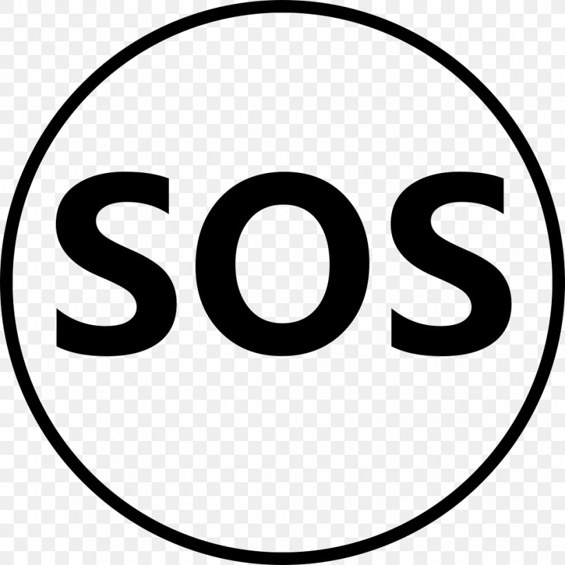 SOS Symbol, PNG, 980x980px, Sos, Area, Black And White, Brand, Business Download Free