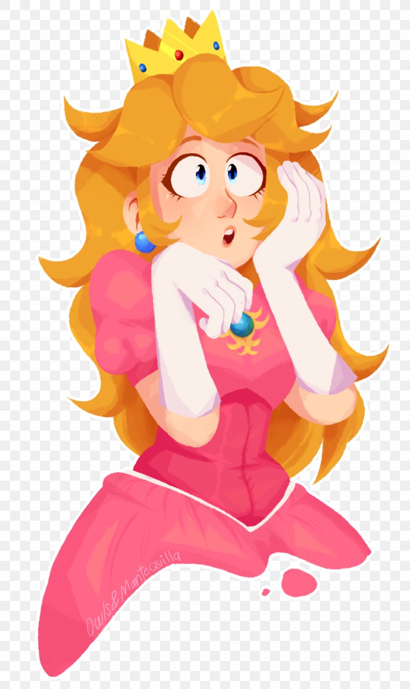 Princess Peach DeviantArt Super Mario Odyssey, PNG, 873x1465px, Watercolor, Cartoon, Flower, Frame, Heart Download Free