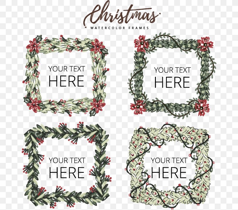 Christmas Euclidean Vector, PNG, 672x722px, Watercolor Painting, Christmas, Christmas Decoration, Drawing, Gratis Download Free