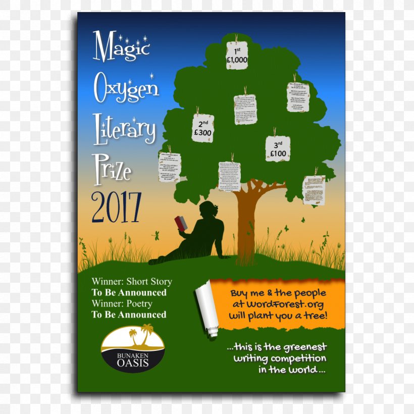 Magic Oxygen Literary Prize Anthology: The Writing Competition That Created A Word Forest: 2015 Book Author Literary Award, PNG, 1200x1200px, Magic Oxygen, Advertising, Author, Book, Grass Download Free