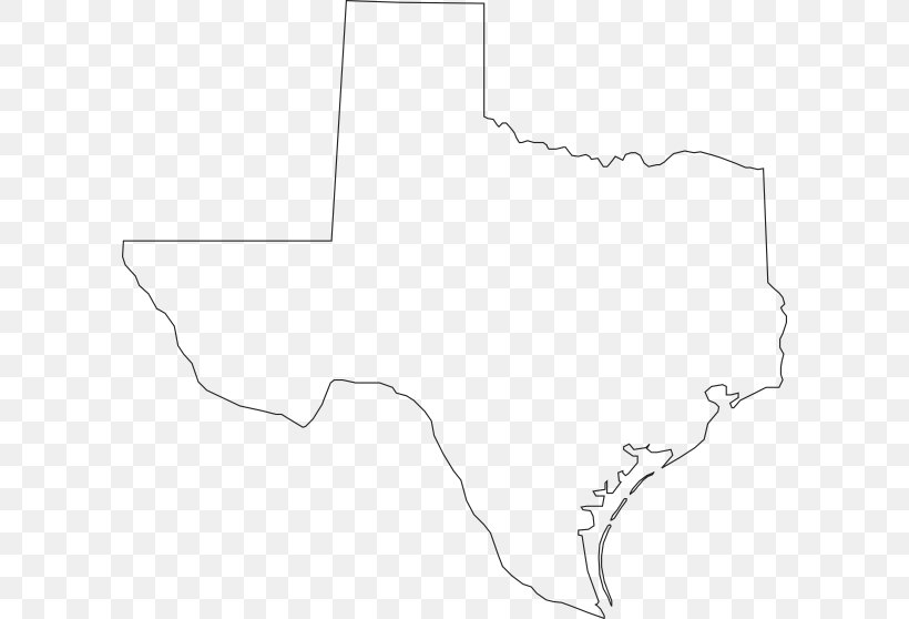 Texas Vector Map Clip Art, PNG, 600x558px, Texas, Area, Black And White, Blank Map, Diagram Download Free