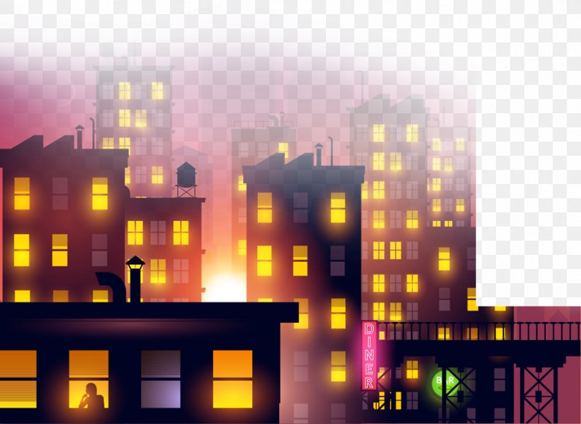 City Midnight Illustration, PNG, 951x695px, City, Architecture, Building, Cityscape, Evening Download Free