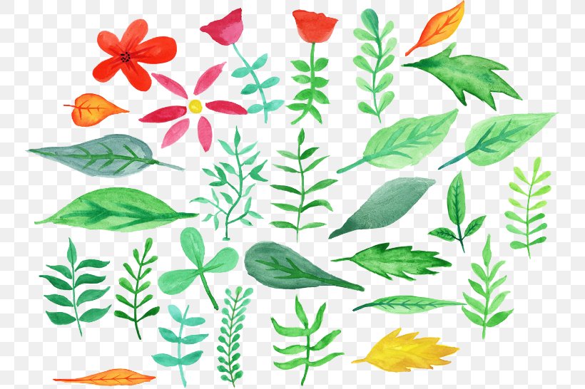 Flower Leaf Watercolor Painting Floral Design, PNG, 750x546px, Watercolor, Cartoon, Flower, Frame, Heart Download Free