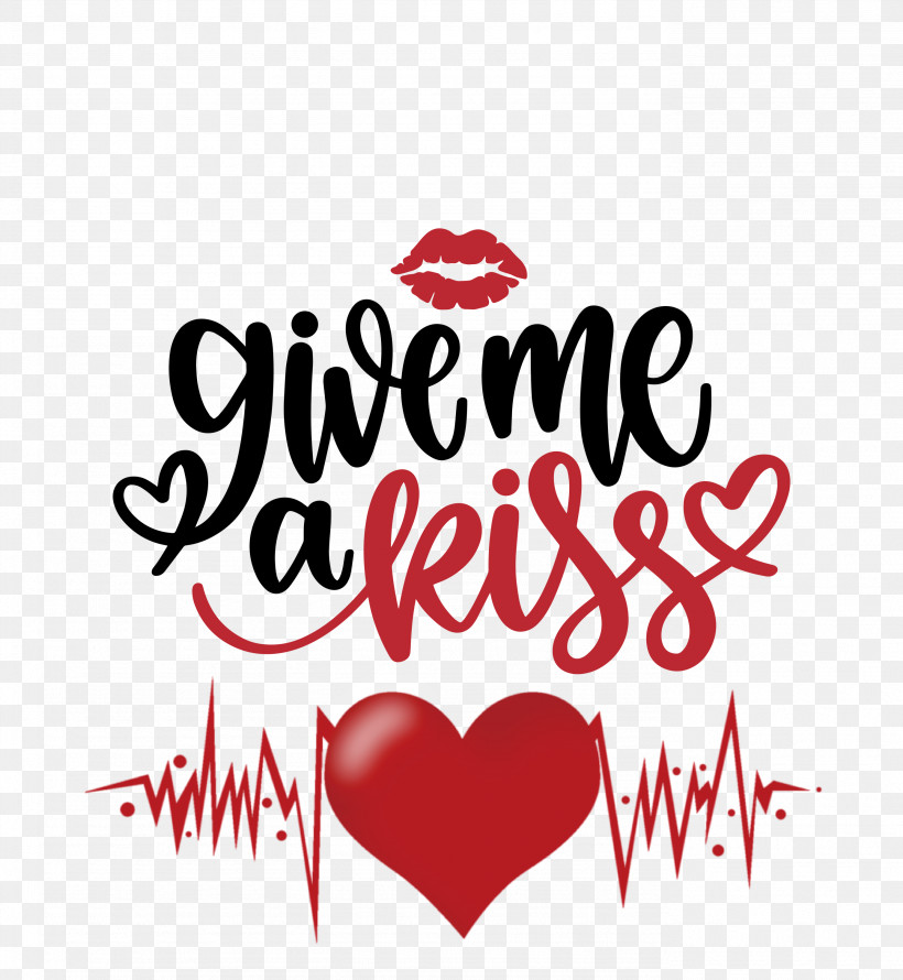 Give Me A Kiss Valentines Day Love, PNG, 2763x3000px, Valentines Day, Calligraphy, Geometry, Heart, Kiss Download Free