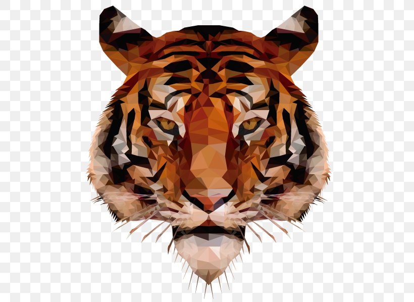 Golden Tiger Low Poly, PNG, 595x598px, 3d Computer Graphics, Tiger, Big Cat, Big Cats, Carnivora Download Free