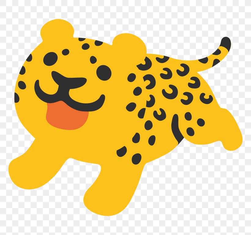 Leopard Emoji SMS Mobile Phones Sticker, PNG, 768x768px, Leopard, Animal, Art, Big Cats, Carnivoran Download Free