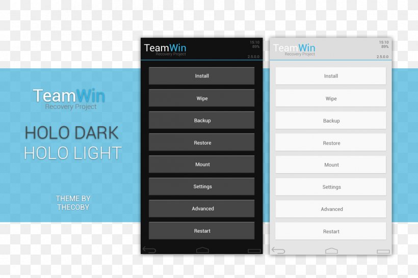 Team Win Recovery Project Skin XDA Developers Android Rooting, PNG, 1150x766px, Skin, Android, Boot Loader, Brand, Custom Recovery Download Free