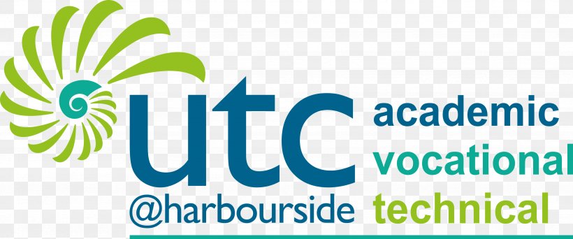 UTC@Harbourside Logo Eastbourne University Technical College, PNG, 3481x1452px, Logo, Area, Brand, Business, East Sussex Download Free