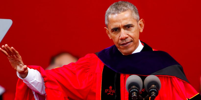 Barack Obama Rutgers University Commencement Speech Graduation Ceremony President Of The United States, PNG, 2571x1285px, Barack Obama, Application Essay, Commencement Speech, Condoleezza Rice, Doctor Of Philosophy Download Free