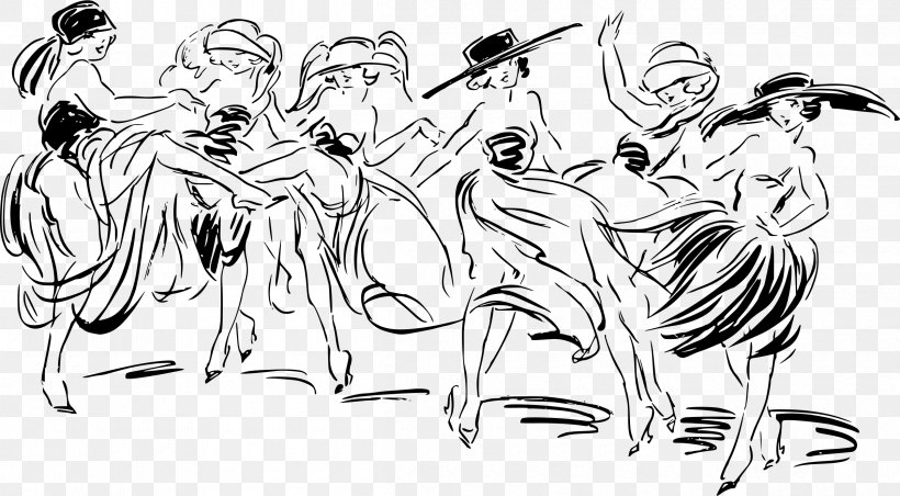 Dance Visual Arts Sketch, PNG, 2400x1324px, Dance, Art, Artwork, Bird, Black And White Download Free