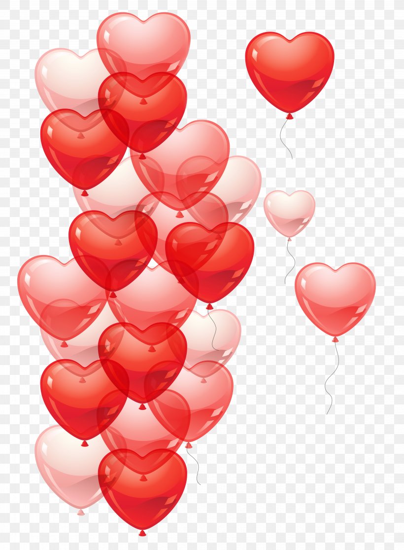 Balloon Clip Art, PNG, 5499x7482px, Balloon, Color, Heart, Petal, Red Download Free