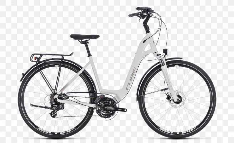 Hybrid Bicycle Cube Bikes CUBE Reaction Hybrid Pro 500 City Bicycle, PNG, 2500x1525px, Bicycle, Bicycle Accessory, Bicycle Chains, Bicycle Drivetrain Part, Bicycle Frame Download Free