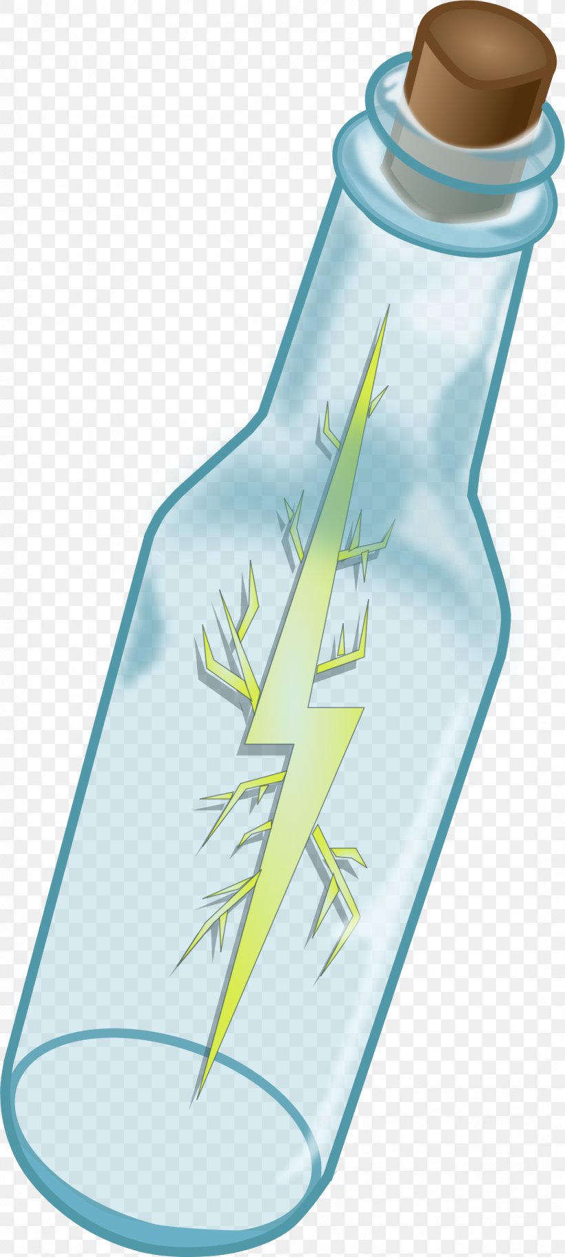 Lightning In A Bottle Lightning In A Bottle Clip Art, PNG, 1078x2400px, Bottle, Drinkware, Glass, Glass Bottle, Lightning Download Free