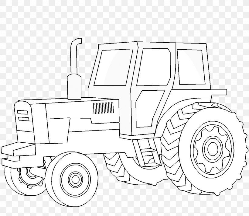 Line Art Car Tractor Drawing Agriculture, PNG, 1350x1170px, Line Art, Agriculture, Area, Artwork, Auto Part Download Free