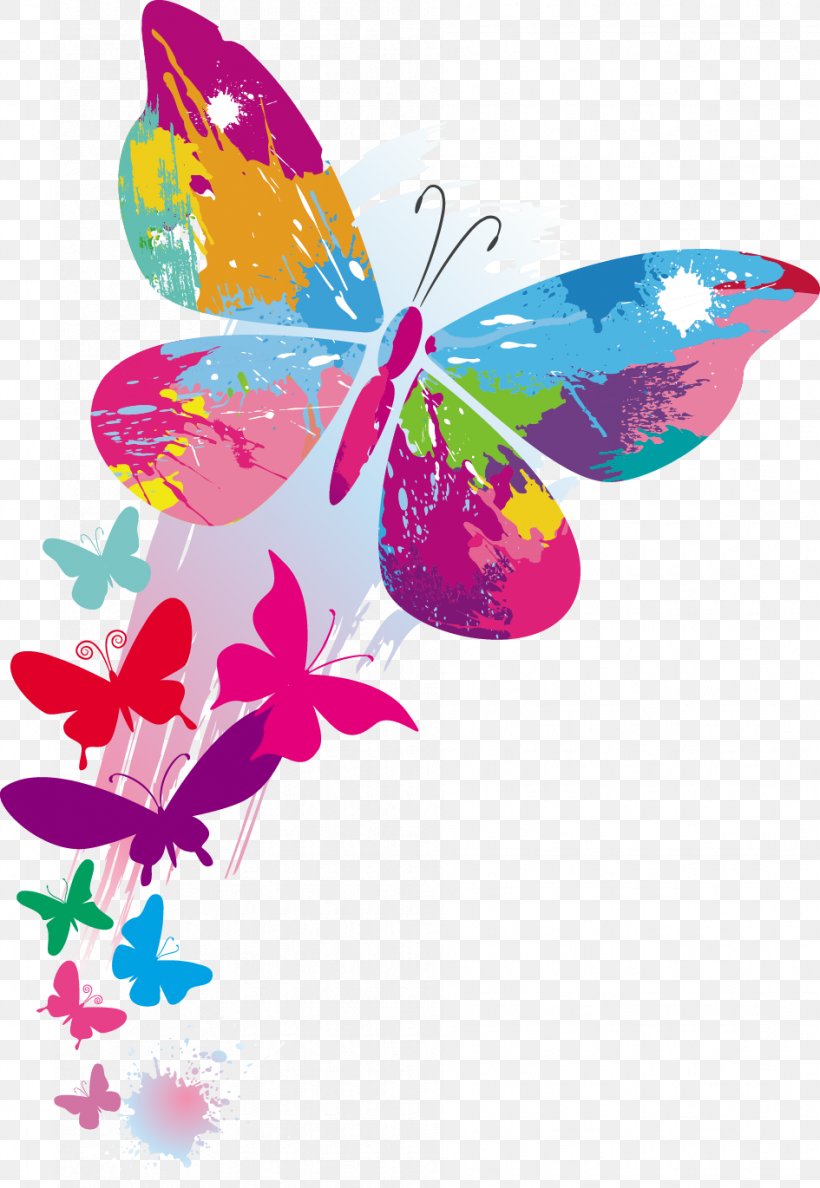 Butterfly Stock Illustration Color Clip Art, PNG, 945x1370px, Butterfly, Color, Drawing, Flora, Flower Download Free