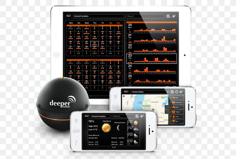 Deeper Fishfinder Fish Finders Эхолот Sonar Yellow Submarine, PNG, 600x552px, Deeper Fishfinder, Audio Equipment, Electronic Device, Electronic Instrument, Electronics Download Free