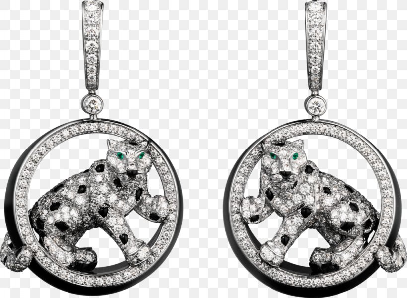 Earring Leopard Cartier Jewellery Emerald, PNG, 1024x750px, Earring, Body Jewelry, Cartier, Colored Gold, Diamond Download Free