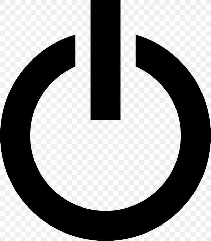 Power Symbol Clip Art, PNG, 858x980px, Power Symbol, Black And White, Button, Electrical Switches, Icon Design Download Free