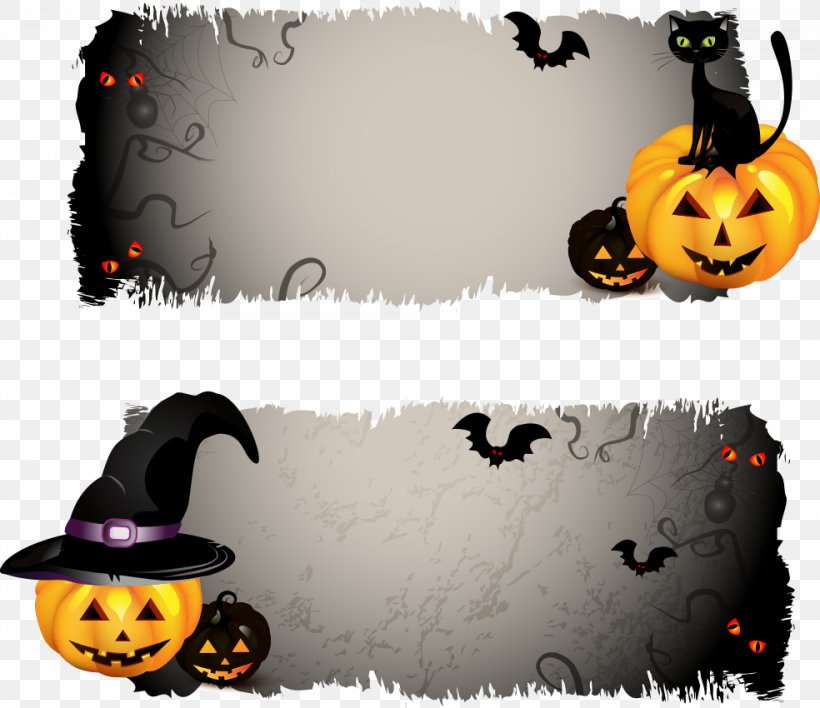 Halloween Jack-o'-lantern Banner Clip Art, PNG, 984x850px, Halloween, Banner, Holiday, Jack O Lantern, Photography Download Free