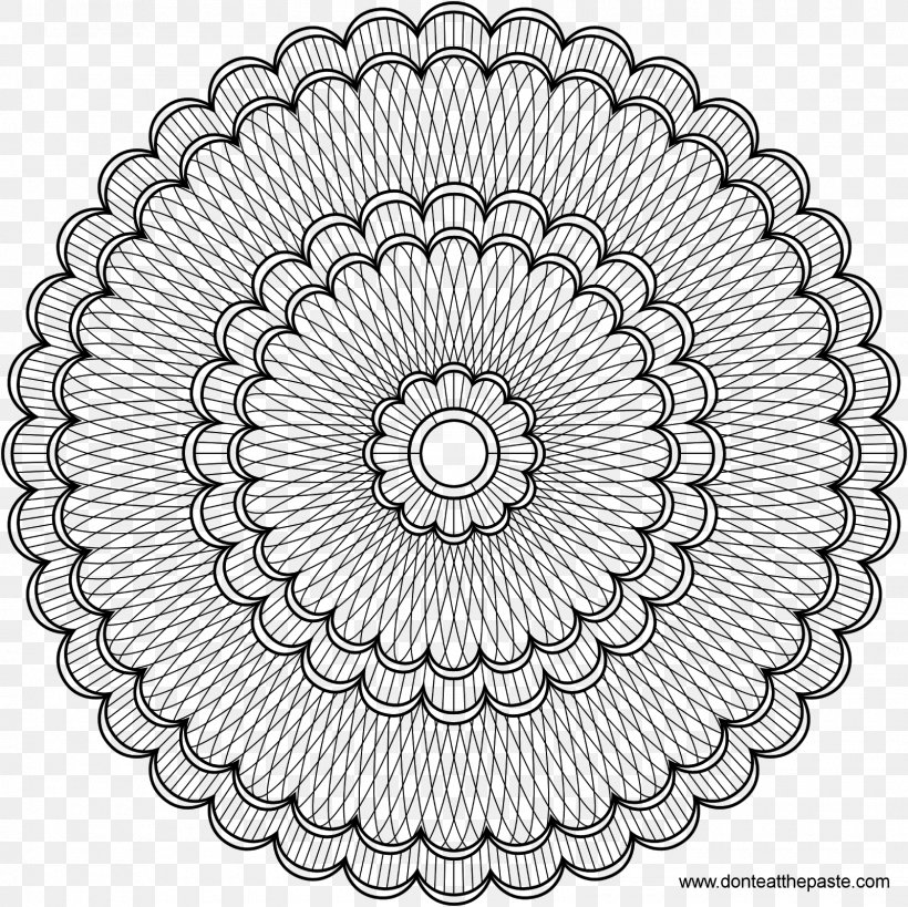 Mandala Coloring Book Adult Art Therapy, PNG, 1600x1600px, Mandala, Adult, Art Therapy, Black And White, Book Download Free