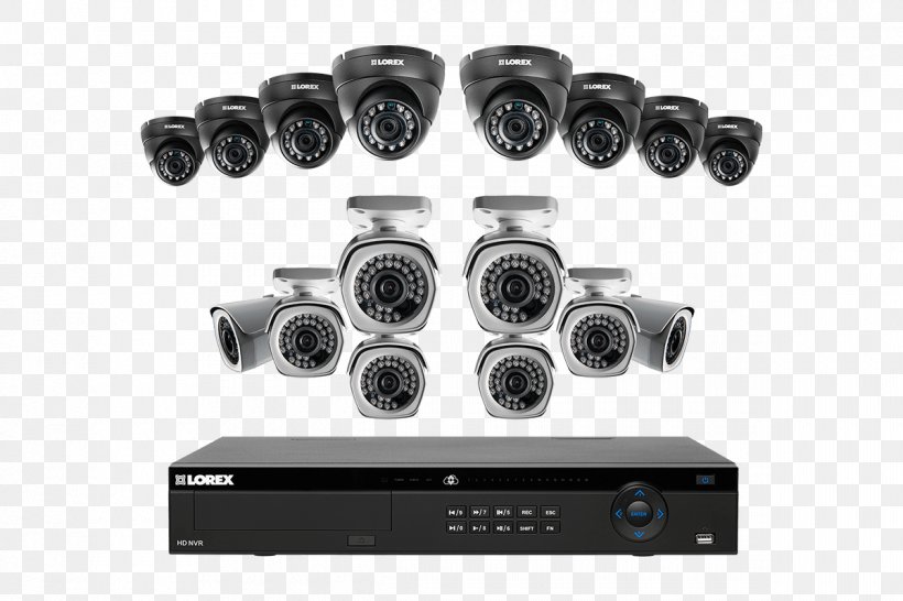 Network Video Recorder Closed-circuit Television IP Camera Lorex Technology Inc Wireless Security Camera, PNG, 1200x800px, 4k Resolution, Network Video Recorder, Auto Part, Black And White, Camera Download Free