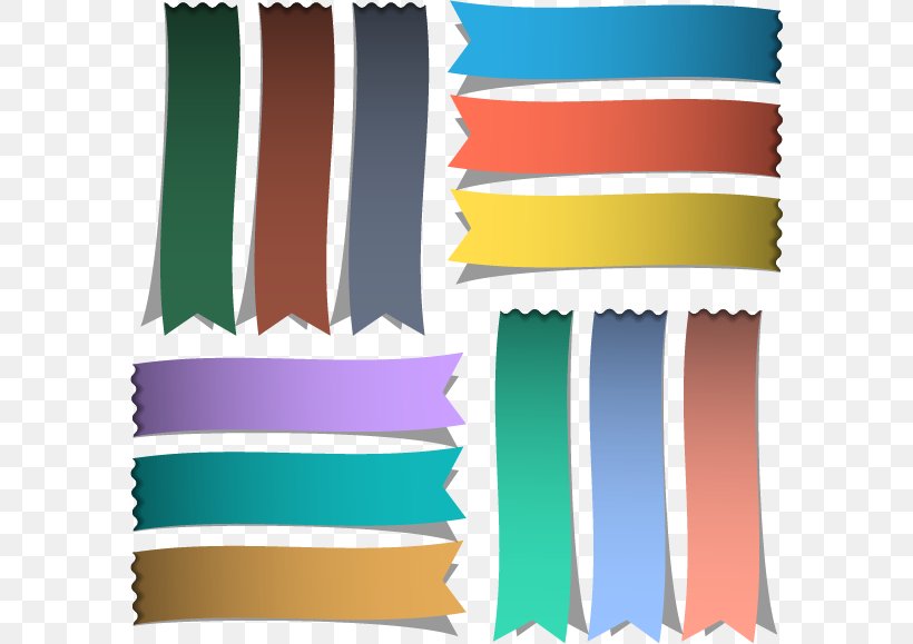 Paper Euclidean Vector Ribbon, PNG, 586x579px, Paper, Flat Design, Fundal, Material, Ribbon Download Free
