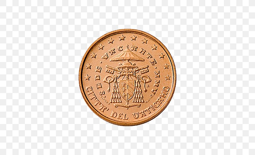 Vatican Euro Coins Vatican City, PNG, 500x500px, 1 Cent Euro Coin, 1 Euro Coin, 2 Euro Coin, 5 Cent Euro Coin, 20 Cent Euro Coin Download Free
