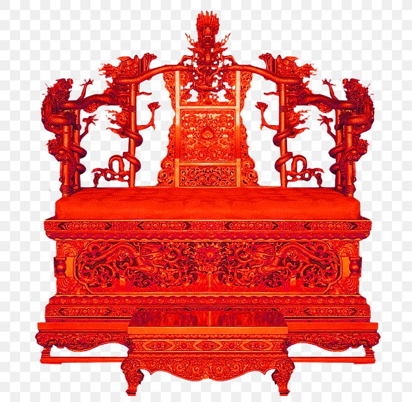 Forbidden City Emperor Of China Qing Dynasty Throne Chair, PNG, 800x800px, Forbidden City, Caishen, Carving, Chair, Chinese Dragon Download Free