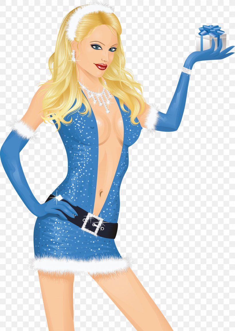 Santa Color Blue, PNG, 1984x2790px, Santa, Arm, Barbie, Blond, Blue Download Free
