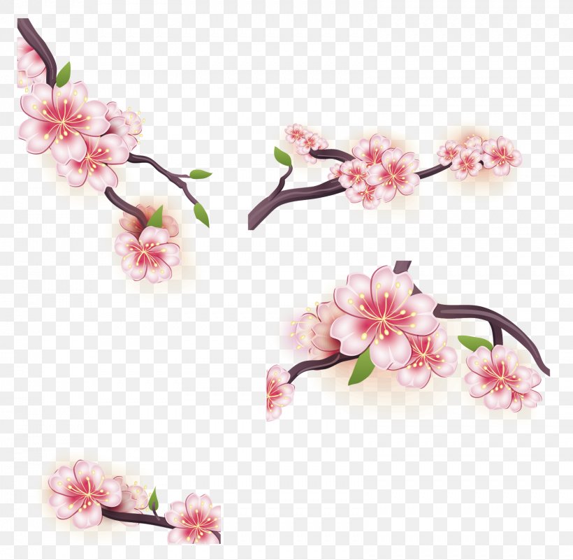 Cartoon Cherry Tree Branches, PNG, 1599x1562px, National Cherry Blossom Festival, Artificial Flower, Blossom, Branch, Cartoon Download Free